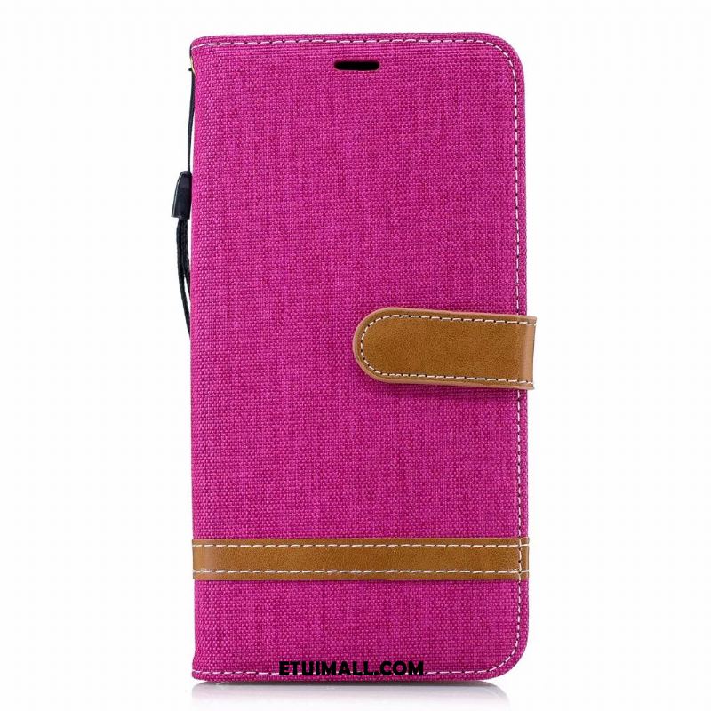 Etui Huawei Y6 2018 Telefon Komórkowy All Inclusive Mieszane Kolory Denim Skórzany Futerał Futerał Tanie