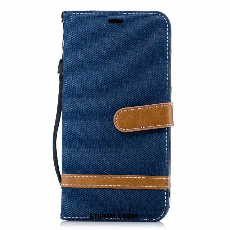 Etui Huawei Y6 2018 Telefon Komórkowy All Inclusive Mieszane Kolory Denim Skórzany Futerał Futerał Tanie