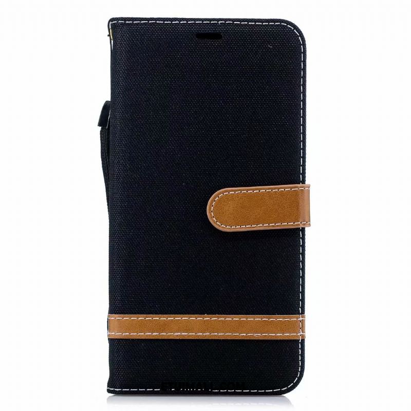 Etui Huawei Y6 2018 Telefon Komórkowy All Inclusive Mieszane Kolory Denim Skórzany Futerał Futerał Tanie