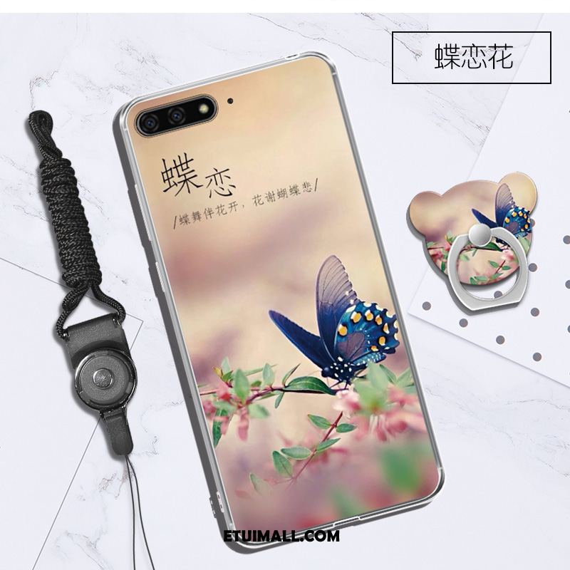 Etui Huawei Y6 2018 Wiszące Ozdoby Purpurowy Telefon Komórkowy Kreatywne Obudowa Tanie