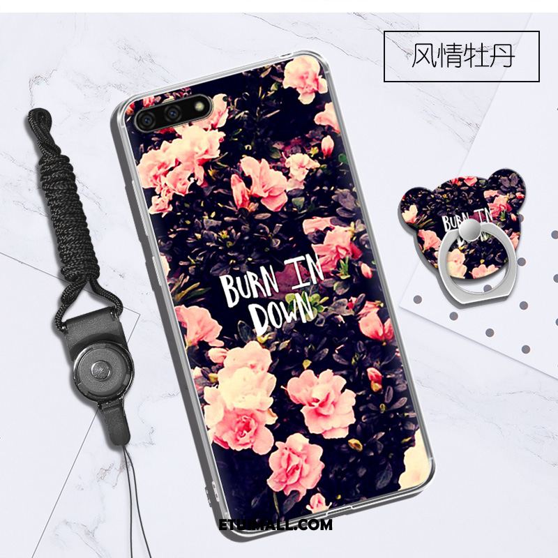 Etui Huawei Y6 2018 Wiszące Ozdoby Purpurowy Telefon Komórkowy Kreatywne Obudowa Tanie