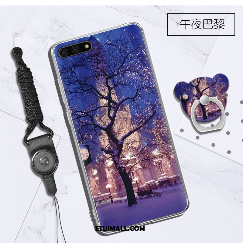 Etui Huawei Y6 2018 Wiszące Ozdoby Purpurowy Telefon Komórkowy Kreatywne Obudowa Tanie