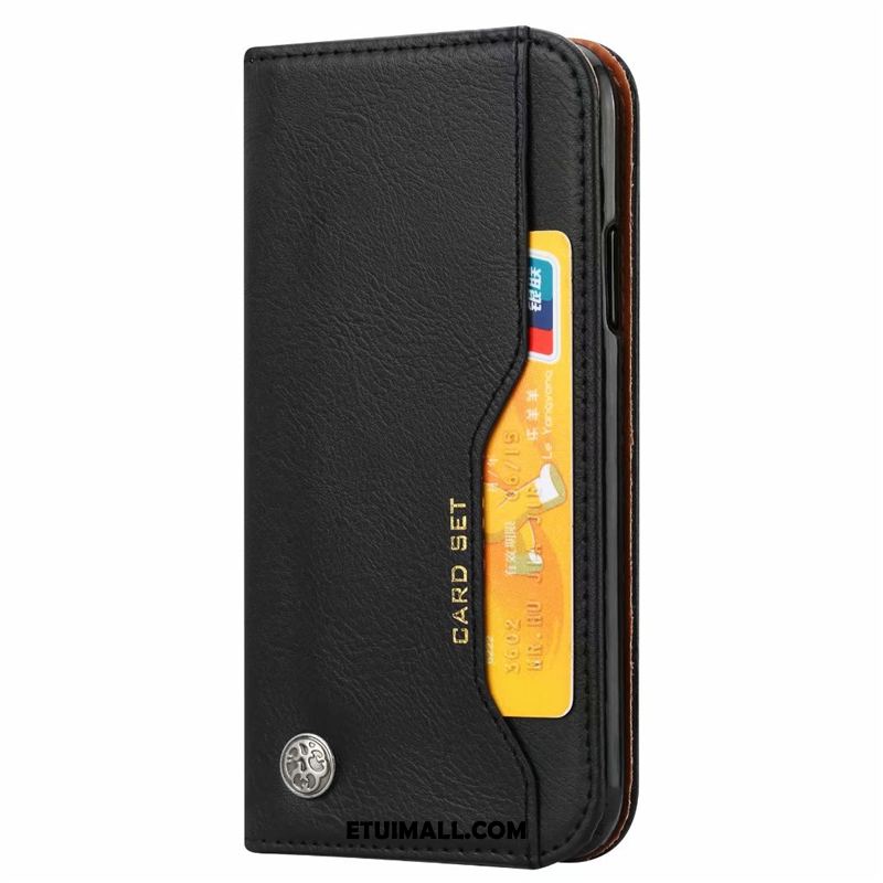 Etui Huawei Y6 2019 Czarny Karta Classic Portfel Magnetyzm Futerał Sklep