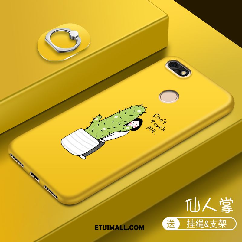 Etui Huawei Y6 Pro 2017 Kolor Miękki Telefon Komórkowy Żółty Kreskówka Pokrowce Kupię