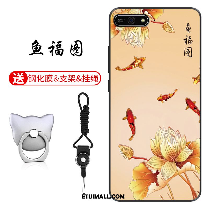 Etui Huawei Y7 2018 Dostosowane Anti-fall Telefon Komórkowy Niebieski Ochraniacz Pokrowce Sklep