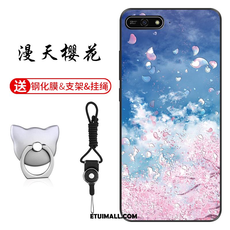 Etui Huawei Y7 2018 Dostosowane Anti-fall Telefon Komórkowy Niebieski Ochraniacz Pokrowce Sklep