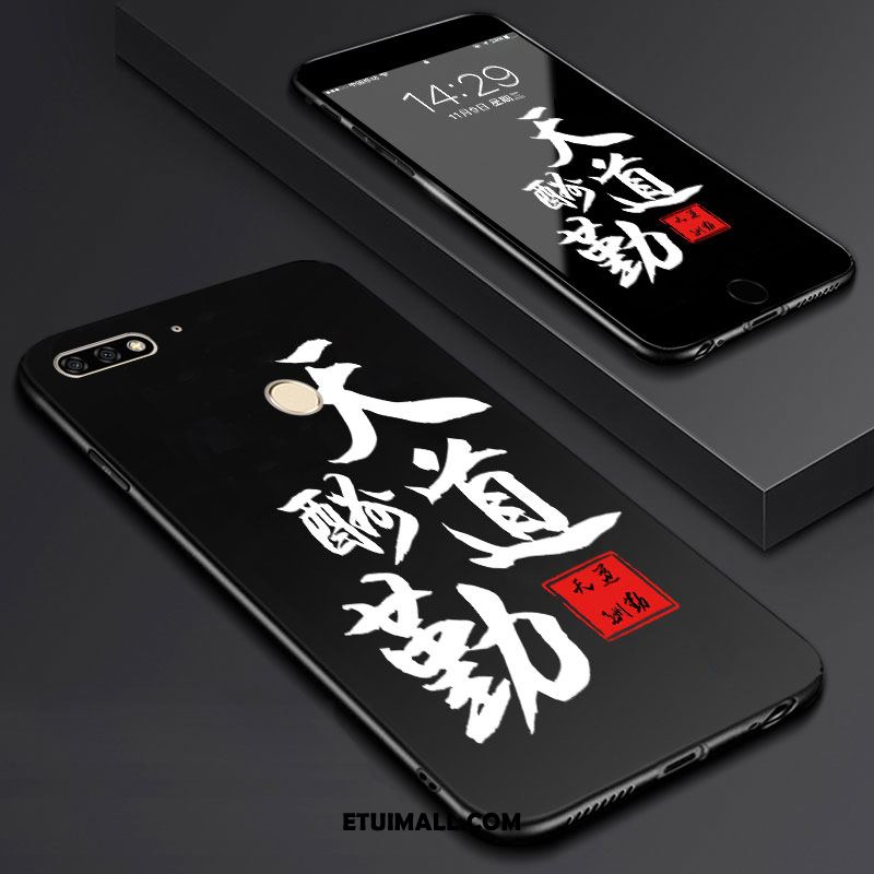 Etui Huawei Y7 2018 Kreskówka Szkło Hartowane Sztuka Telefon Komórkowy Filmy Obudowa Sprzedam