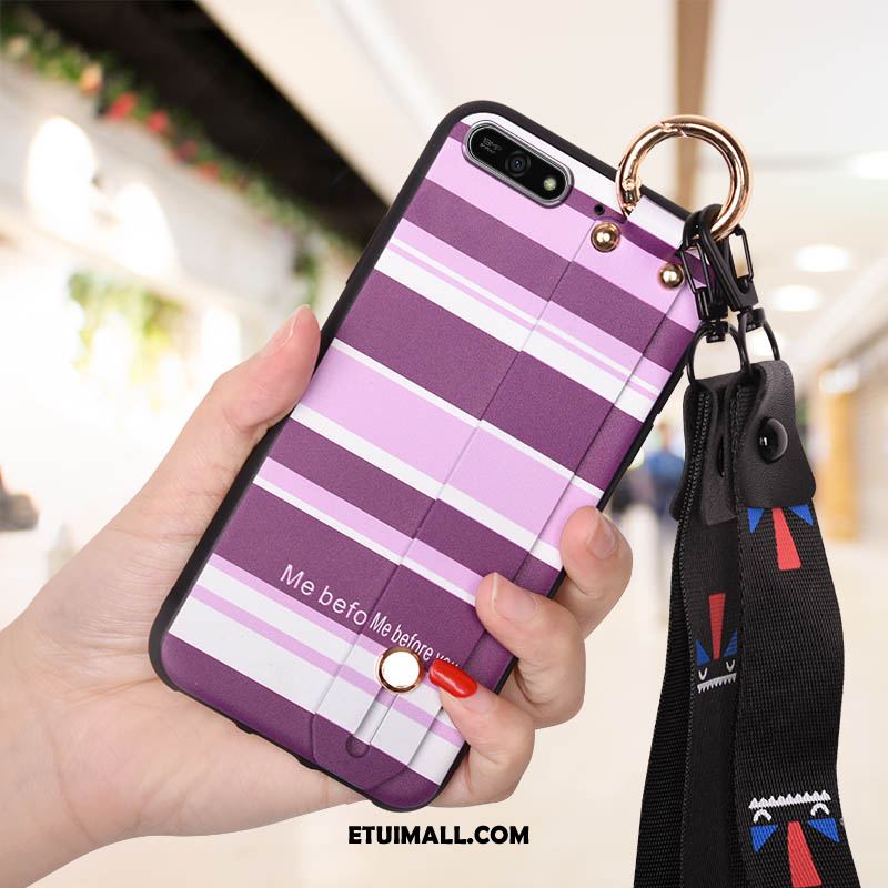 Etui Huawei Y7 2018 Silikonowe Purpurowy Czerwony Netto Wysoki Telefon Komórkowy Futerał Kup