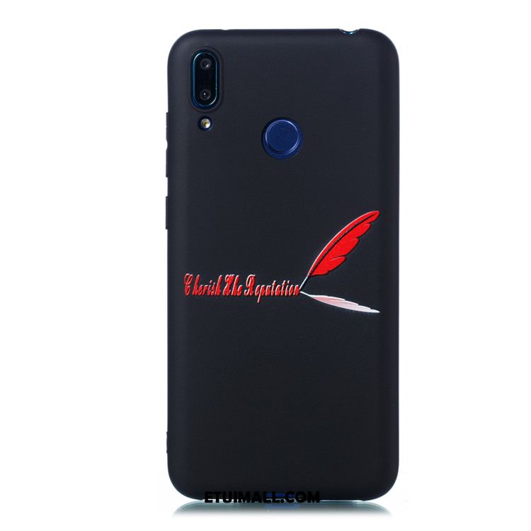 Etui Huawei Y7 2019 Anti-fall Kreskówka Miękki All Inclusive Czarny Pokrowce Sklep