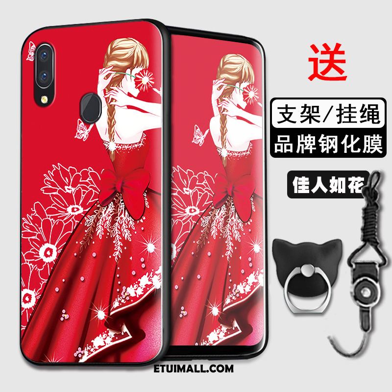 Etui Huawei Y7 2019 Anti-fall Niebieski Gwiazda Ochraniacz Miękki Pokrowce Sklep