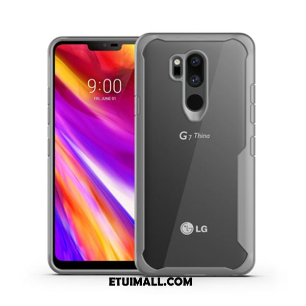 Etui Lg G7 Thinq Anti-fall Przezroczysty Czarny Silikonowe Osobowość Pokrowce Online