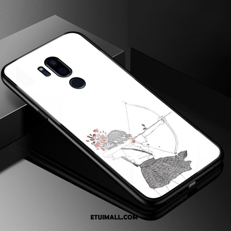 Etui Lg G7 Thinq Biały Zakochani Kreatywne Vintage Szkło Futerał Sklep