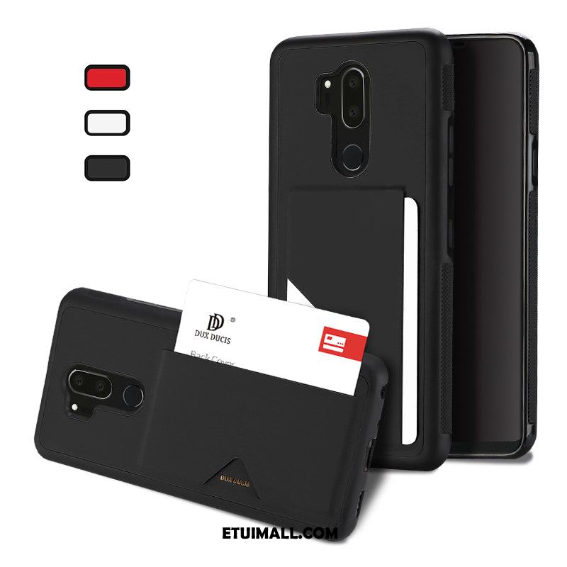 Etui Lg G7 Thinq Czerwony Antypoślizgowe Skóra Jakość Silikonowe Futerał Tanie