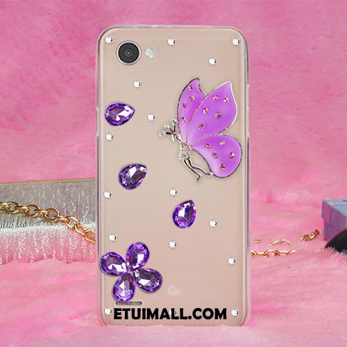 Etui Lg Q6 Gorąco Anti-fall Rhinestone Miękki Żywica Obudowa Tanie