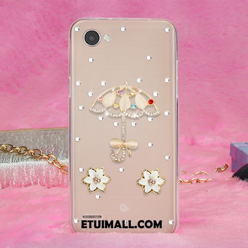 Etui Lg Q6 Gorąco Anti-fall Rhinestone Miękki Żywica Obudowa Tanie