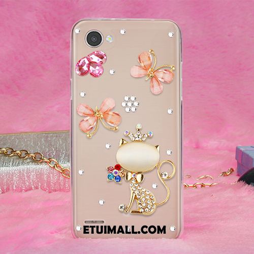 Etui Lg Q6 Gorąco Anti-fall Rhinestone Miękki Żywica Obudowa Tanie