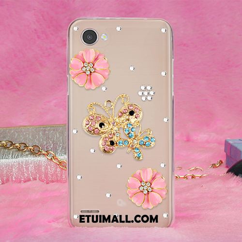 Etui Lg Q6 Gorąco Anti-fall Rhinestone Miękki Żywica Obudowa Tanie