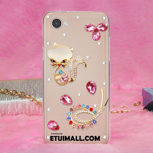 Etui Lg Q6 Gorąco Anti-fall Rhinestone Miękki Żywica Obudowa Tanie