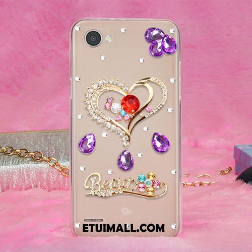 Etui Lg Q6 Gorąco Anti-fall Rhinestone Miękki Żywica Obudowa Tanie