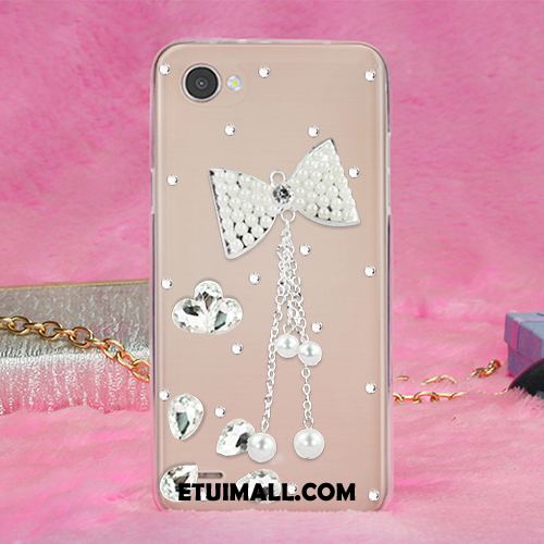 Etui Lg Q6 Gorąco Anti-fall Rhinestone Miękki Żywica Obudowa Tanie