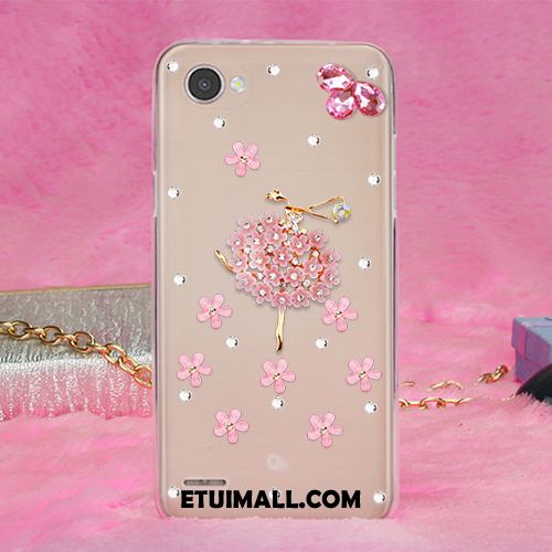 Etui Lg Q6 Gorąco Anti-fall Rhinestone Miękki Żywica Obudowa Tanie