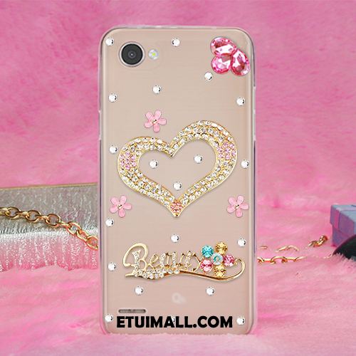 Etui Lg Q6 Gorąco Anti-fall Rhinestone Miękki Żywica Obudowa Tanie