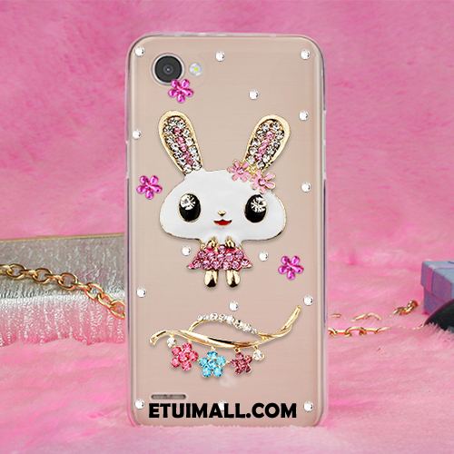 Etui Lg Q6 Gorąco Anti-fall Rhinestone Miękki Żywica Obudowa Tanie