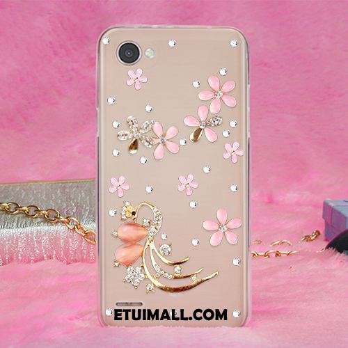 Etui Lg Q6 Gorąco Anti-fall Rhinestone Miękki Żywica Obudowa Tanie