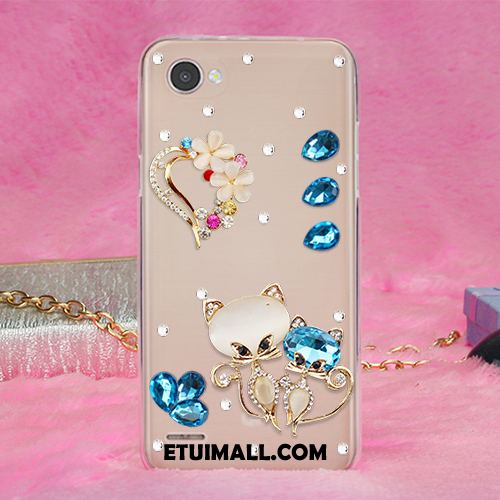 Etui Lg Q6 Gorąco Anti-fall Rhinestone Miękki Żywica Obudowa Tanie