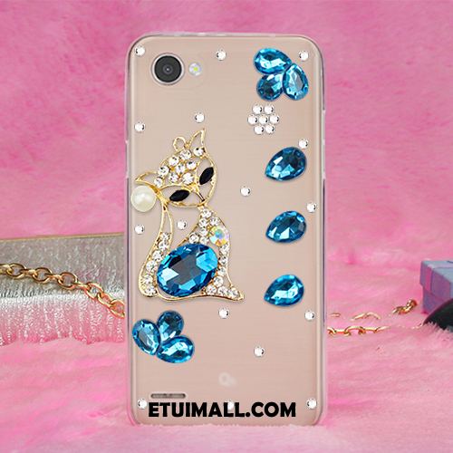 Etui Lg Q6 Gorąco Anti-fall Rhinestone Miękki Żywica Obudowa Tanie