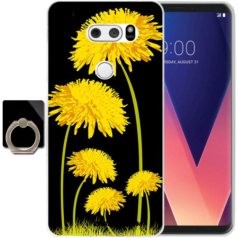 Etui Lg V30 Anti-fall Żółty Kreskówka Silikonowe Miękki Futerał Kup