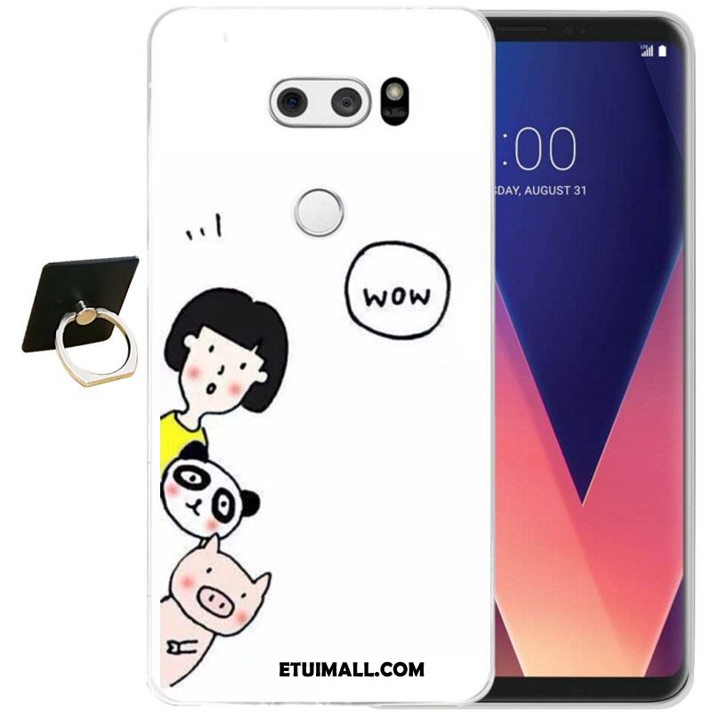 Etui Lg V30 Telefon Komórkowy Relief Anti-fall Ochraniacz Kwiaty Obudowa Sklep