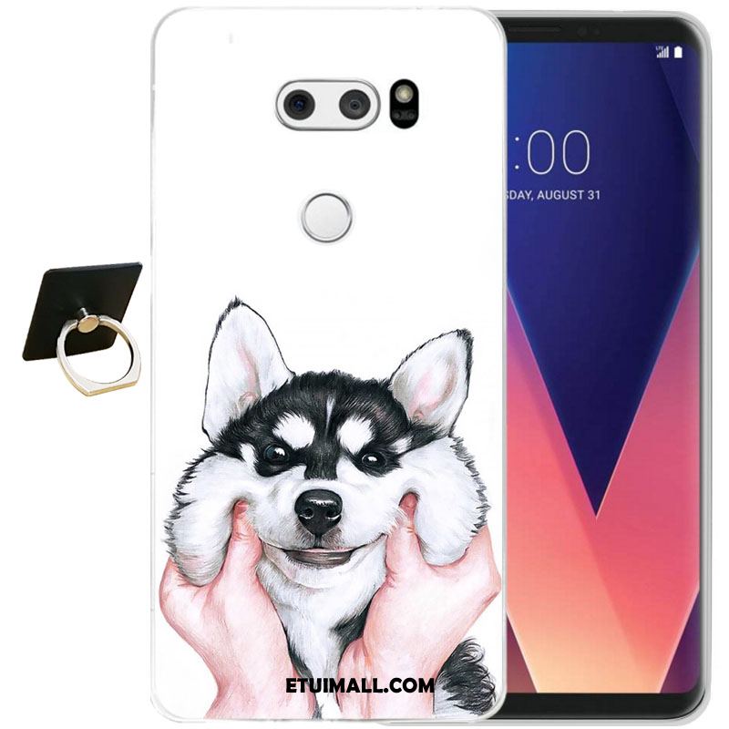 Etui Lg V30 Telefon Komórkowy Relief Anti-fall Ochraniacz Kwiaty Obudowa Sklep