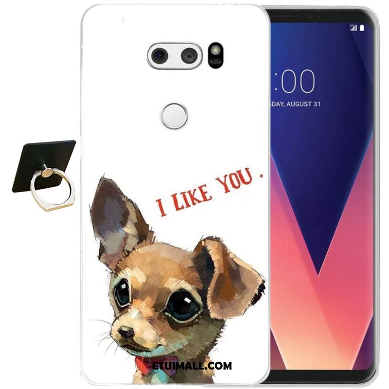 Etui Lg V30 Telefon Komórkowy Relief Anti-fall Ochraniacz Kwiaty Obudowa Sklep