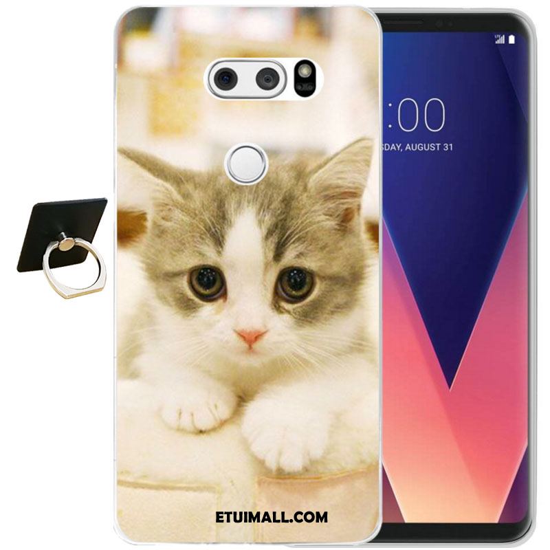 Etui Lg V30 Telefon Komórkowy Relief Anti-fall Ochraniacz Kwiaty Obudowa Sklep