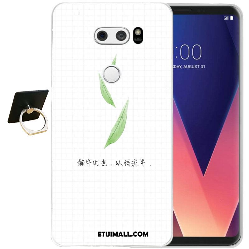 Etui Lg V30 Telefon Komórkowy Relief Anti-fall Ochraniacz Kwiaty Obudowa Sklep