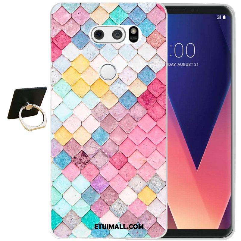 Etui Lg V30 Telefon Komórkowy Relief Anti-fall Ochraniacz Kwiaty Obudowa Sklep