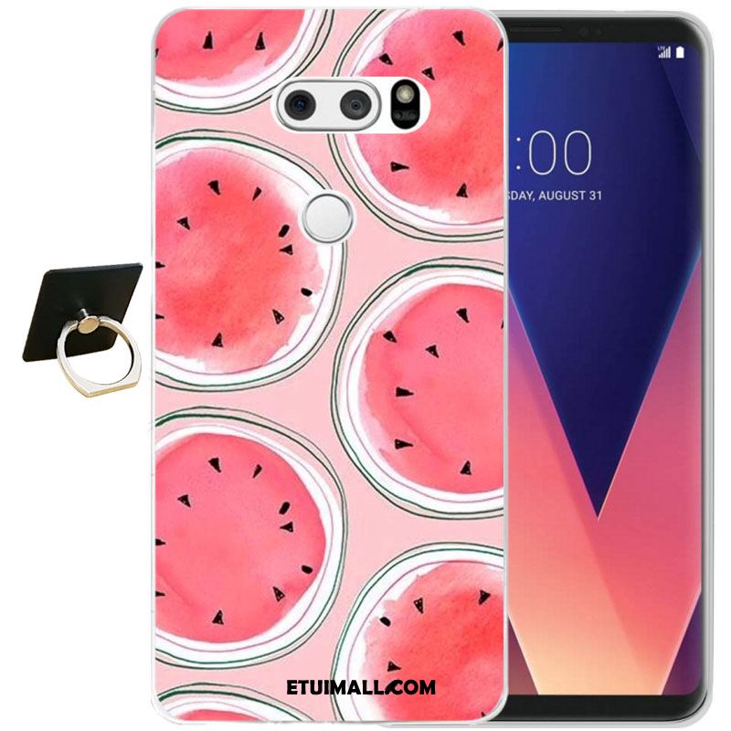 Etui Lg V30 Telefon Komórkowy Relief Anti-fall Ochraniacz Kwiaty Obudowa Sklep