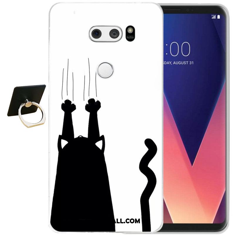 Etui Lg V30 Telefon Komórkowy Relief Anti-fall Ochraniacz Kwiaty Obudowa Sklep