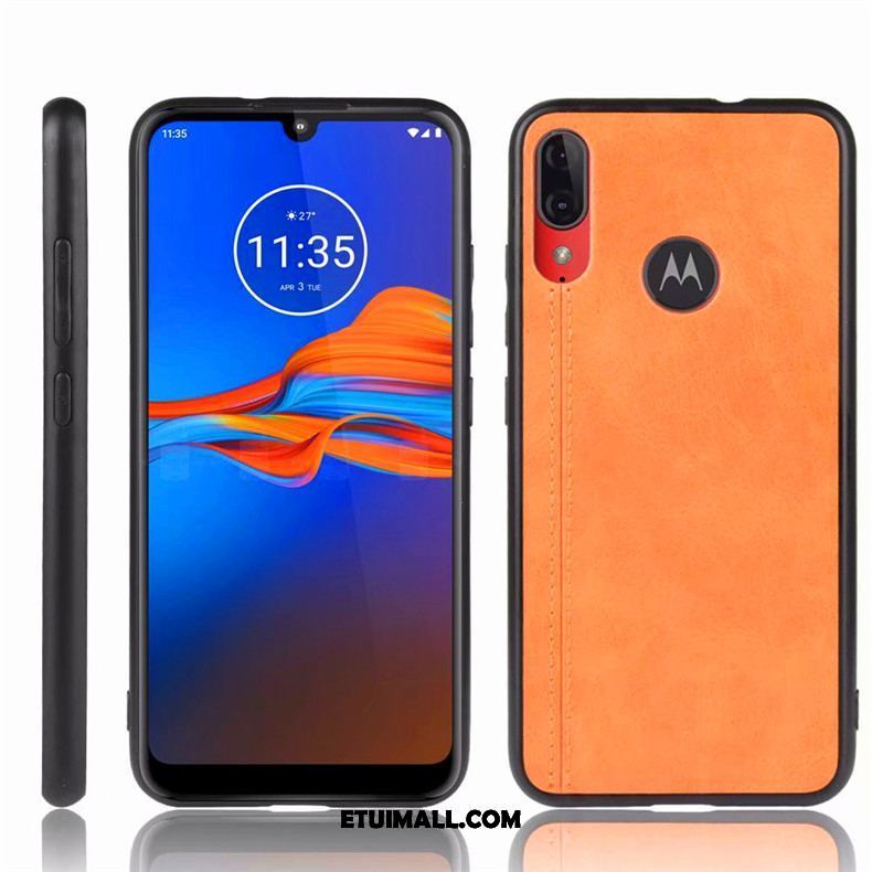 Etui Moto E6 Plus Anti-fall Ochraniacz Proste Niebieski All Inclusive Futerał Tanie