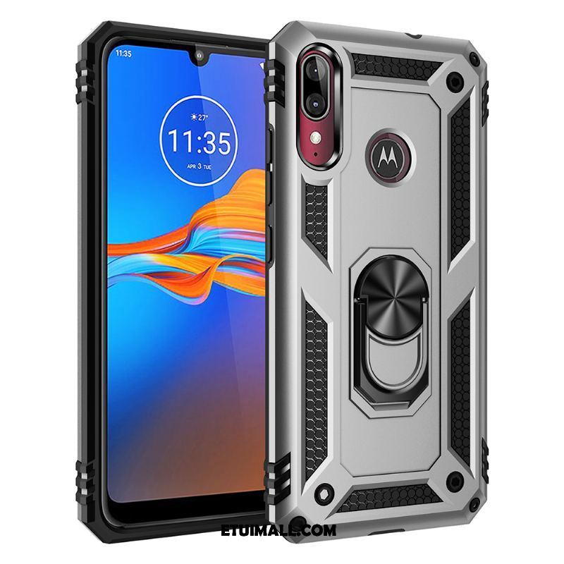 Etui Moto E6 Plus Magnetyzm Czerwony Telefon Komórkowy All Inclusive Trudno Obudowa Kup