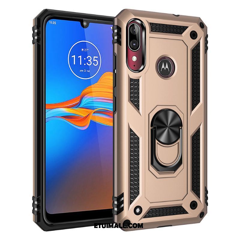 Etui Moto E6 Plus Magnetyzm Czerwony Telefon Komórkowy All Inclusive Trudno Obudowa Kup