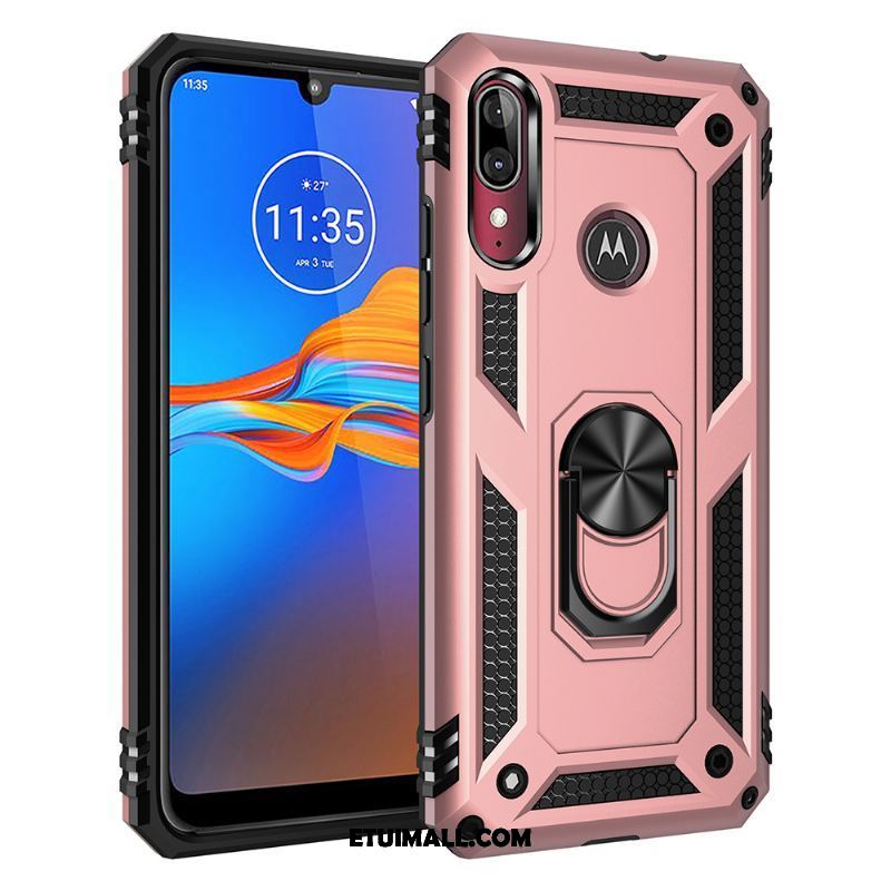 Etui Moto E6 Plus Magnetyzm Czerwony Telefon Komórkowy All Inclusive Trudno Obudowa Kup