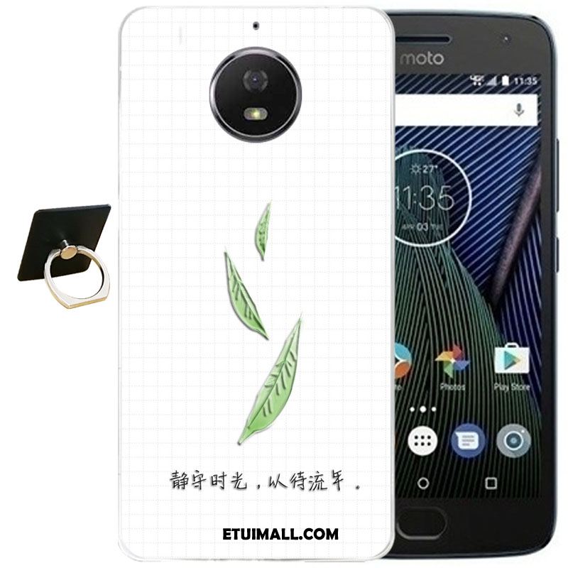 Etui Moto G5s Plus Niebieski Relief Ochraniacz Przezroczysty All Inclusive Futerał Tanie