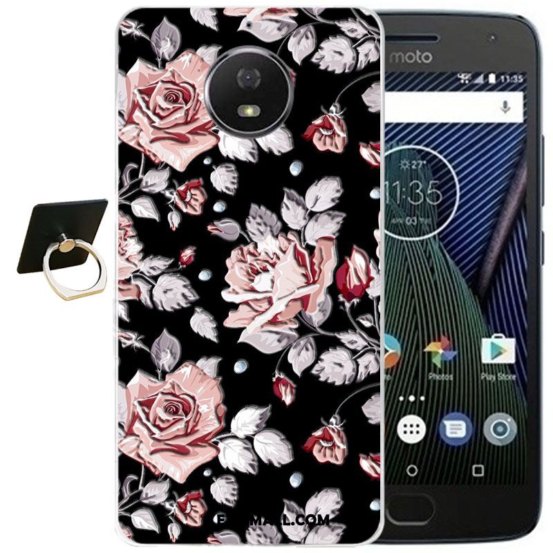 Etui Moto G5s Plus Niebieski Relief Ochraniacz Przezroczysty All Inclusive Futerał Tanie