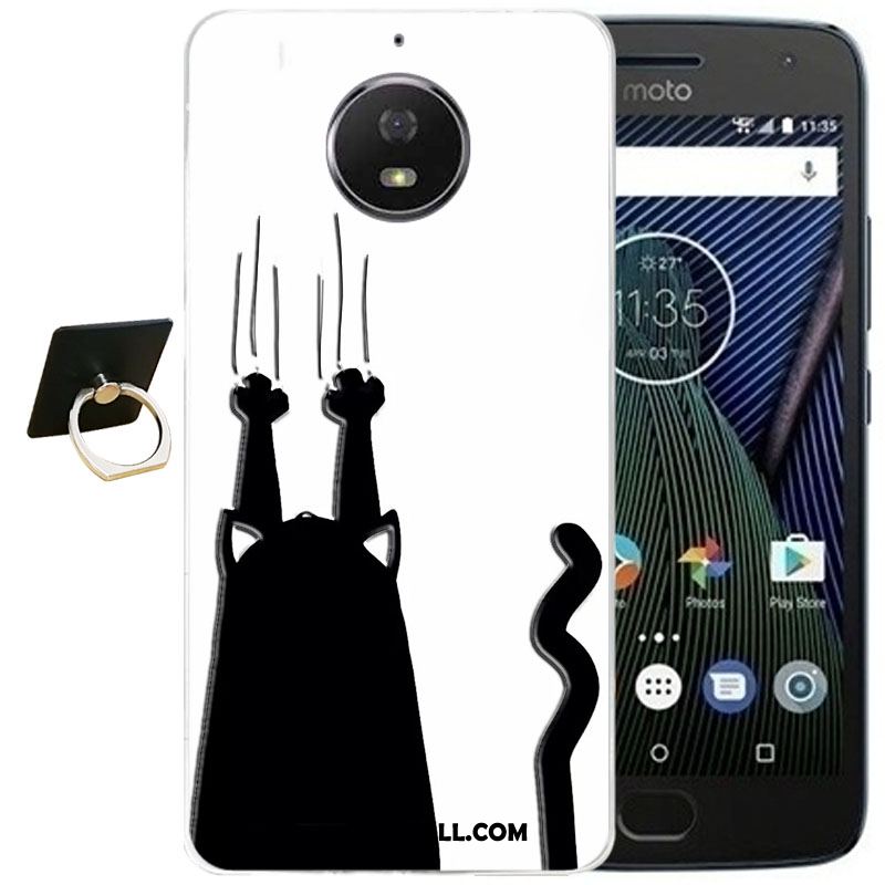 Etui Moto G5s Plus Niebieski Relief Ochraniacz Przezroczysty All Inclusive Futerał Tanie