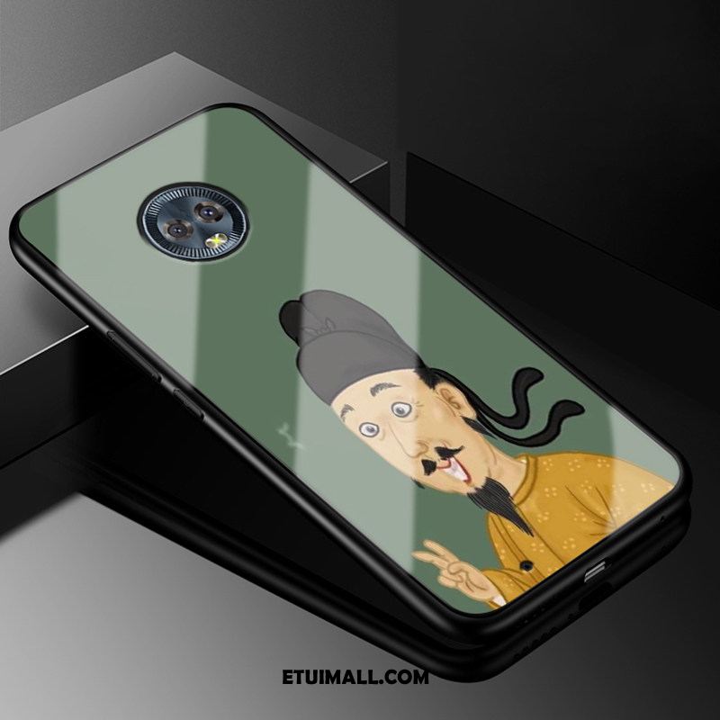 Etui Moto G6 Czarny Telefon Komórkowy Zielony Vintage Chiński Styl Pokrowce Online