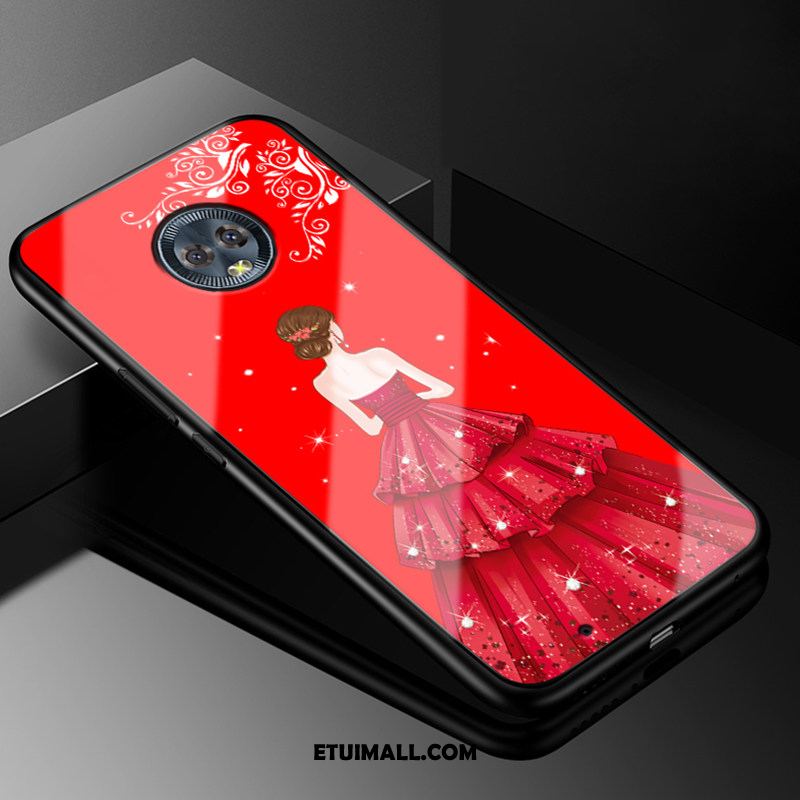 Etui Moto G6 Tendencja Czerwony Kreatywne Telefon Komórkowy Purpurowy Pokrowce Online