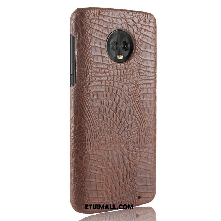 Etui Moto G6 Vintage Trudno Krokodyl Jakość Czerwony Futerał Kupię