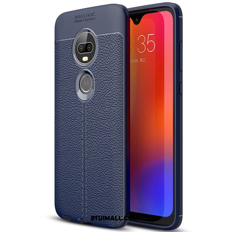 Etui Moto G7 All Inclusive Litchi Silikonowe Wzór Proste Futerał Kup